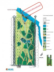 Schetsontwerp concept Natuurlijk spelen Cascadepark